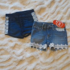 Wonder Nation NWT girls shorts 2T bundle